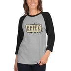 Tutlex 245 unisex 3/4 sleeve raglan shirt