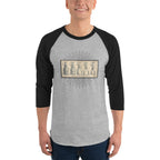 Tultex 245 unisex 3/4 sleeve raglan shirt