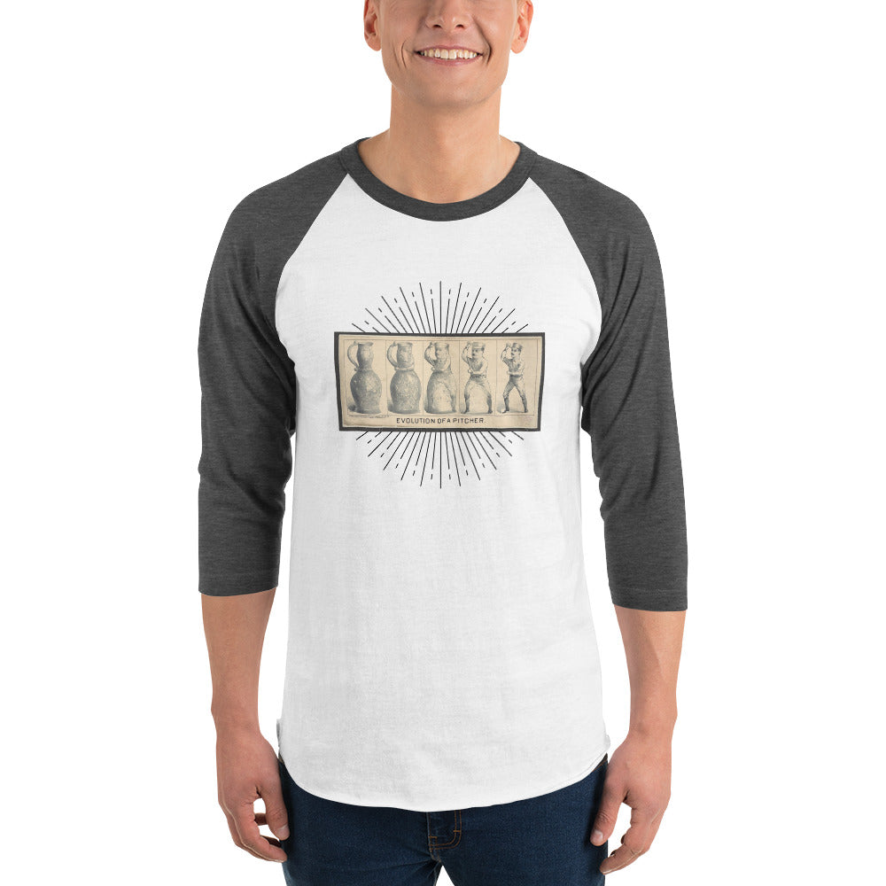 Tultex 245 unisex 3/4 sleeve raglan shirt