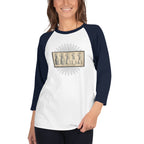 Tultex 245 unisex 3/4 sleeve raglan shirt