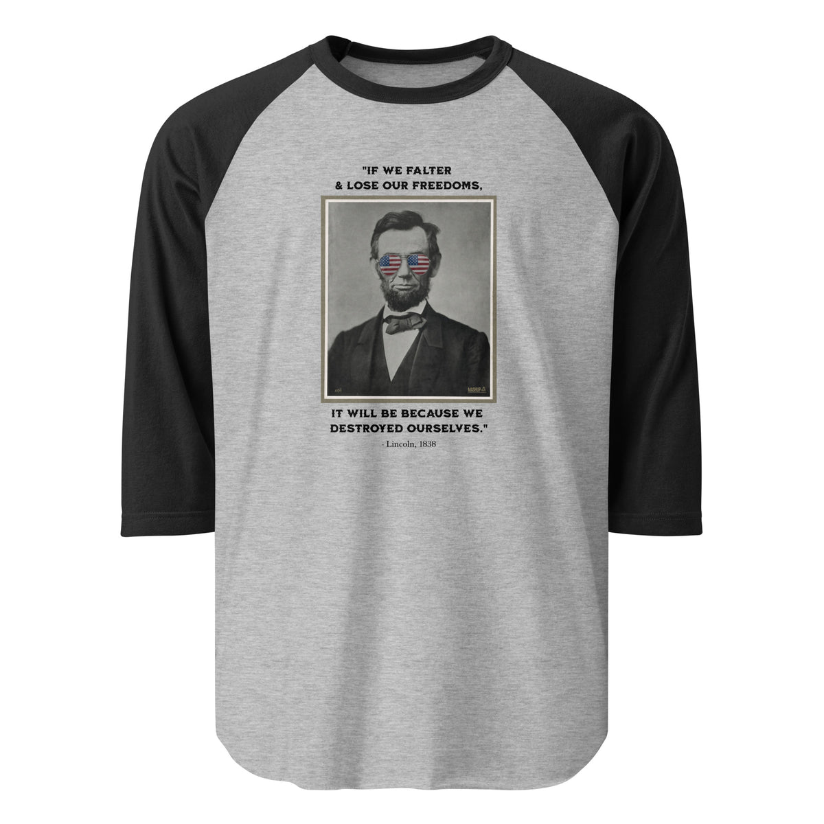 Tultex 245 unisex 3/4 sleeve raglan shirt