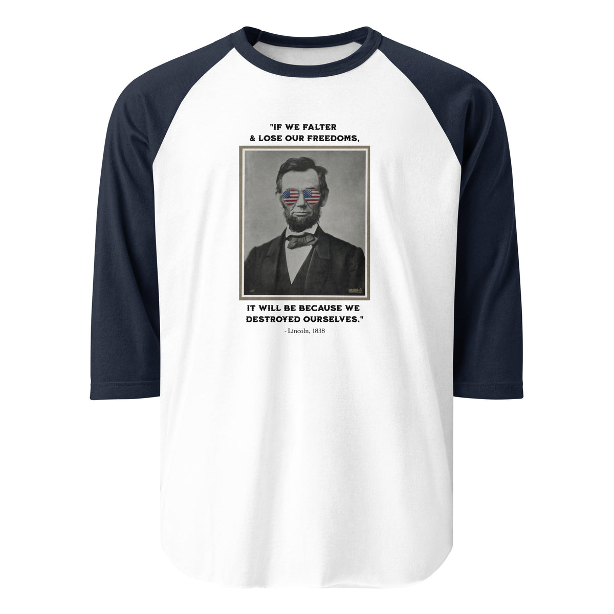 Tultex 245 unisex 3/4 sleeve raglan shirt